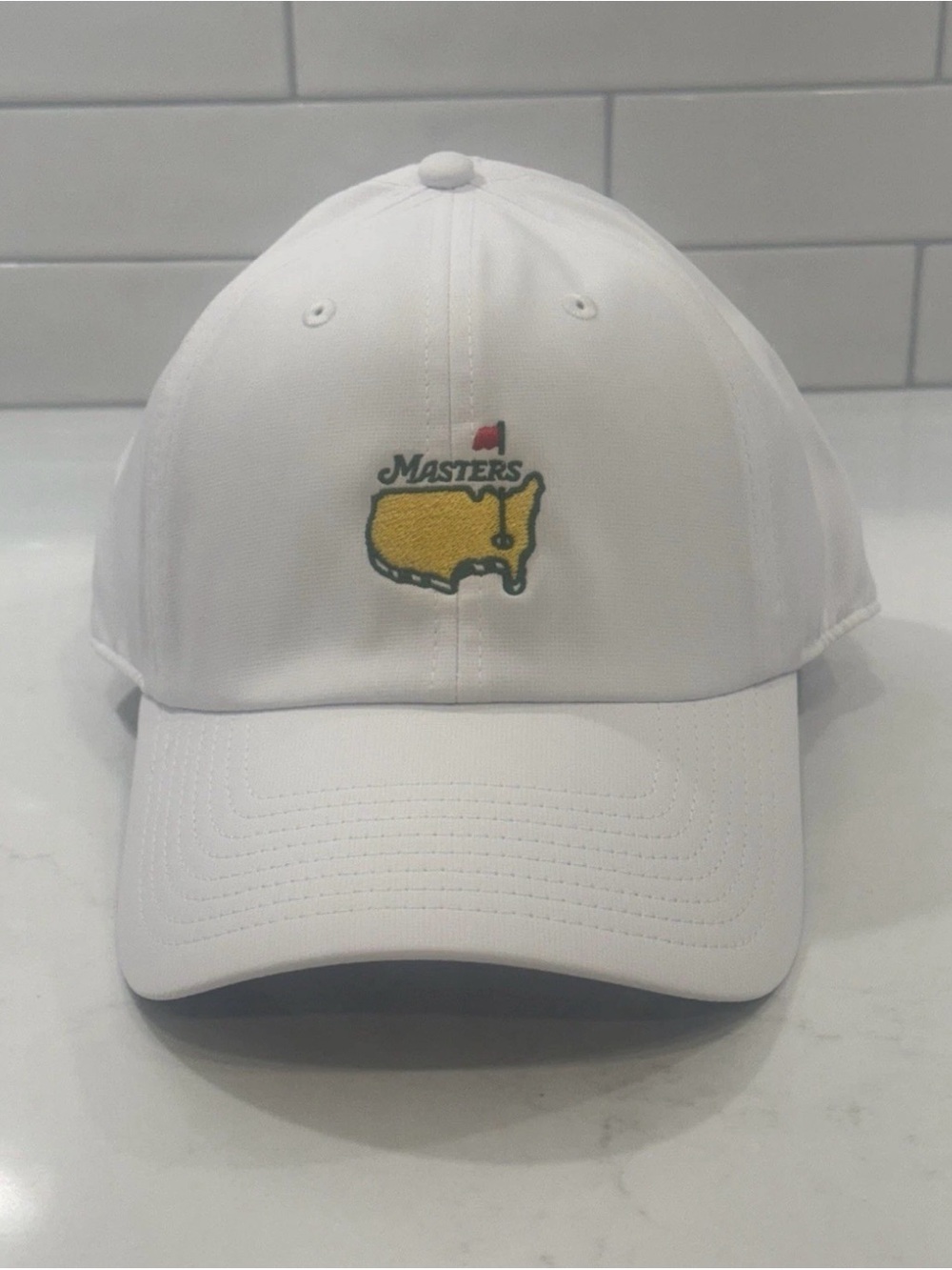 Masters Tech Augusta National Golf Club White American Needle Hat Cap NWT